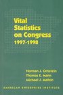 Vital Statistics on Congress 19971998
