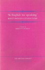 Is English we speaking West Indian literature  a lecture by Mervyn Morris delivered 21 October 1992