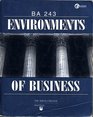 Environments of Business Ba 243