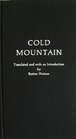 Cold Mountain 100 Poems by the T'ang Poet Hanshan