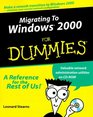 Migrating To Windows 2000 for Dummies