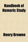 Handbook of Homeric Study