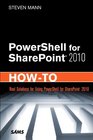 PowerShell for SharePoint 2010 HowTo