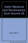 Viator Medieval and Renaissance Stud Volume 28