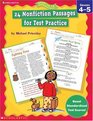 24 Nonfiction Passages for Test Practice Grade 45