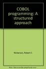 COBOL programming A structured approach