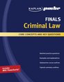 Kaplan PMBR Finals Criminal Law Core Concepts and Key Questions