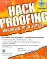 Hack Proofing Windows 2000 Server