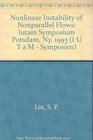 Nonlinear Instability of Nonparallel Flows Iutam Symposium Potsdam Ny 1993