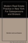 Modern Real Estate Practice in New York: For Salespersons and Brokers