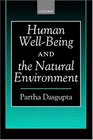 Human WellBeing and the Natural Environment