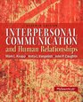 Interpersonal Communication  Human Relationships Plus MySearchLab with eText  Access Card Package