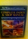 Complete index  shop manual Techniques for better woodworking