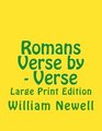Romans  Verse by  Verse Large Print Edition