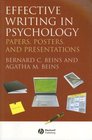 Effective Writing in Psychology Papers Posters and Presentations