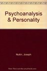 Psychoanalysis and Personality