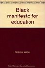 Black manifesto for education