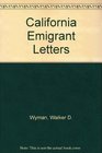California Emigrant Letters