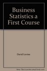 Business Statistics a First Course
