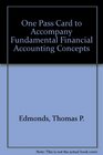 One Pass Card to Accompany Fundamental Financial Accounting Concepts