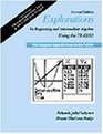 Explorations in Beginning and Intermediate Algebra Using the TI82/83 with Integrated Appendix Notes for the TI85/86