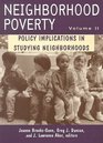 Neighborhood Poverty Policy Implications in Studying Neighborhoods