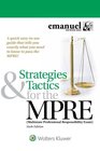 Strategies  Tactics for the MPRE