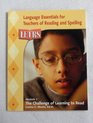 Language Essentials for Teachers of Reading and Spelling  Module 5 Getting Up to Speed Developing Fluency