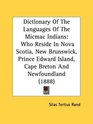 Dictionary Of The Languages Of The Micmac Indians: Who Reside In Nova Scotia, New Brunswick, Prince Edward Island, Cape Breton And Newfoundland (1888)