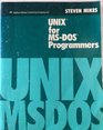 Unix for MSDOS Programmers