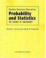 Probability and Statistics Solutions Manual