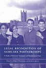 Legal Recognition of Samesex Partnerships A Study of National European and International Law