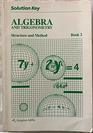 Solution Key Algebra and Trigonometry Structure and Method Book 2