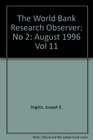 The World Bank Research Observer No 2 August 1996 Vol 11