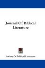 Journal Of Biblical Literature