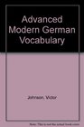 Advanced Modern German Vocabulary