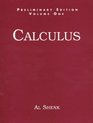 Calculus Preliminary Edition