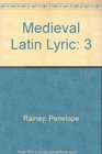 Medieval Latin Lyric