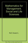 Mathematics for Management Social  Life Sciences