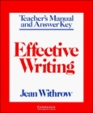 Effective Writing Teacher's manual Writing Skills for Intermediate Students of American English