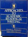 Approaches to Academic Reading and Writing