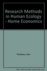 Research Methods in Human Ecology/Home Economics