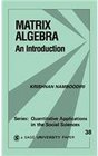 Matrix Algebra An Introduction
