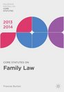 Core Statutes on Family Law 201314