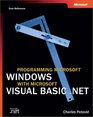 Programming Microsoft Windows with Microsoft Visual Basic NET