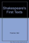 Shakespeare's First Texts