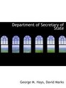 Department of Secretary of State