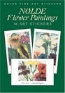 Nolde Flower Paintings  16 Art Stickers
