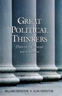 Great Political Thinkers From Plato to the Present