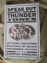 Speak Out in Thunder Tones Letters and Other Writings by Black Northerners 17871865
